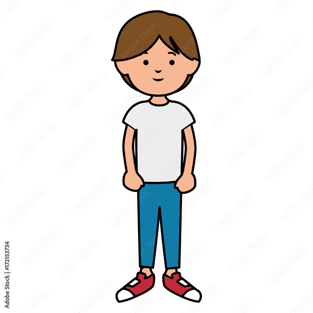 cute little boy avatar character