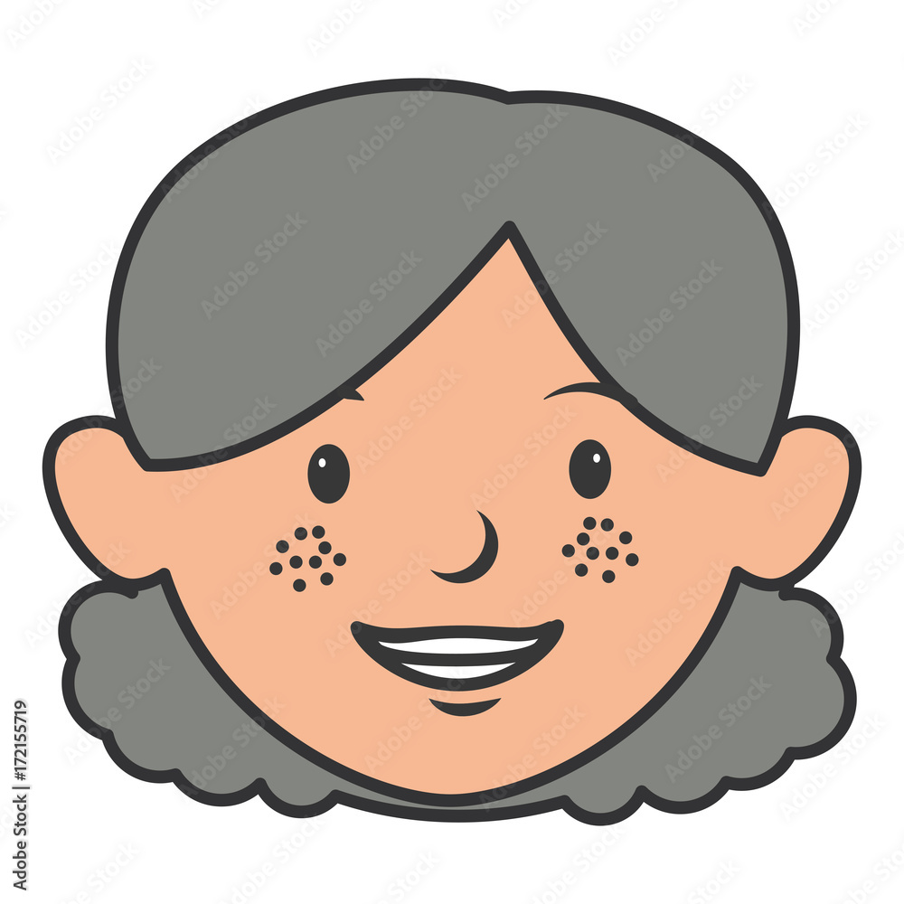 Obraz premium beautiful woman head avatar character