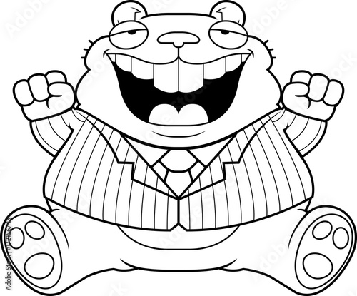 Cartoon Fat Hamster Suit