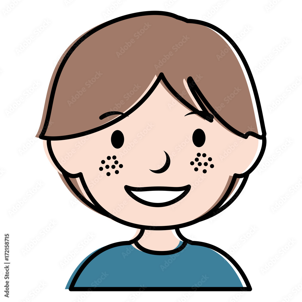 cute little boy avatar character