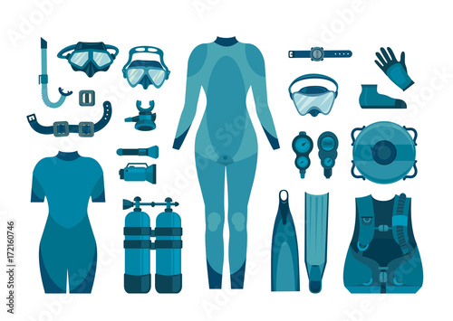 Collection of scuba diving.