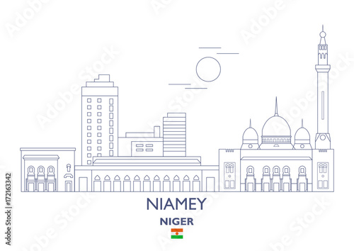 Niamey City Skyline  Niger