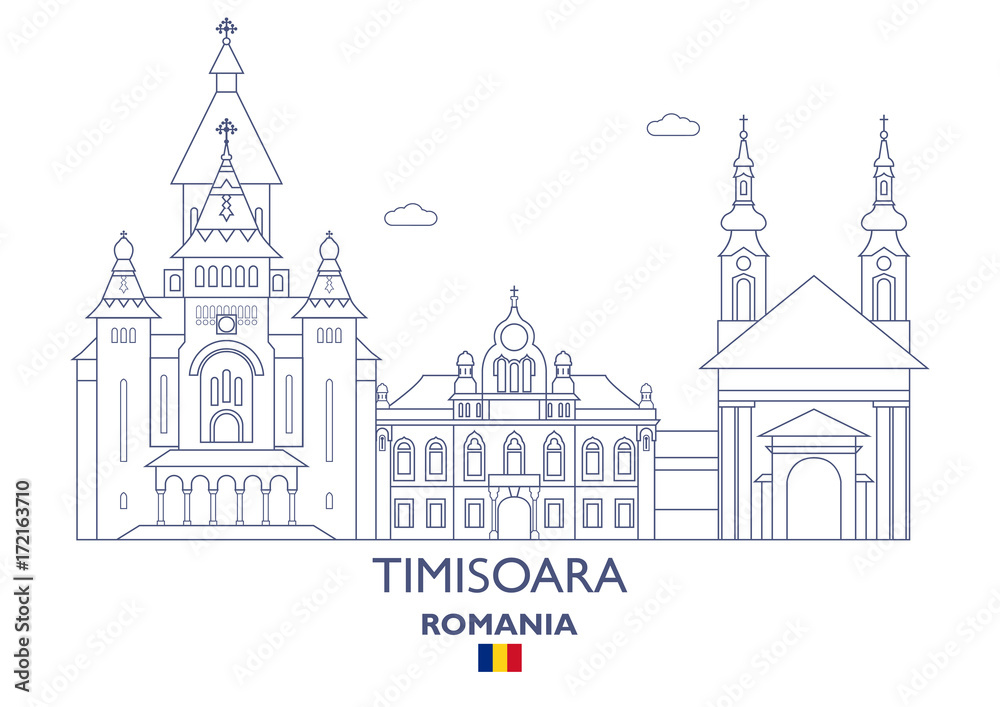 Timisoara City Skyline, Romania