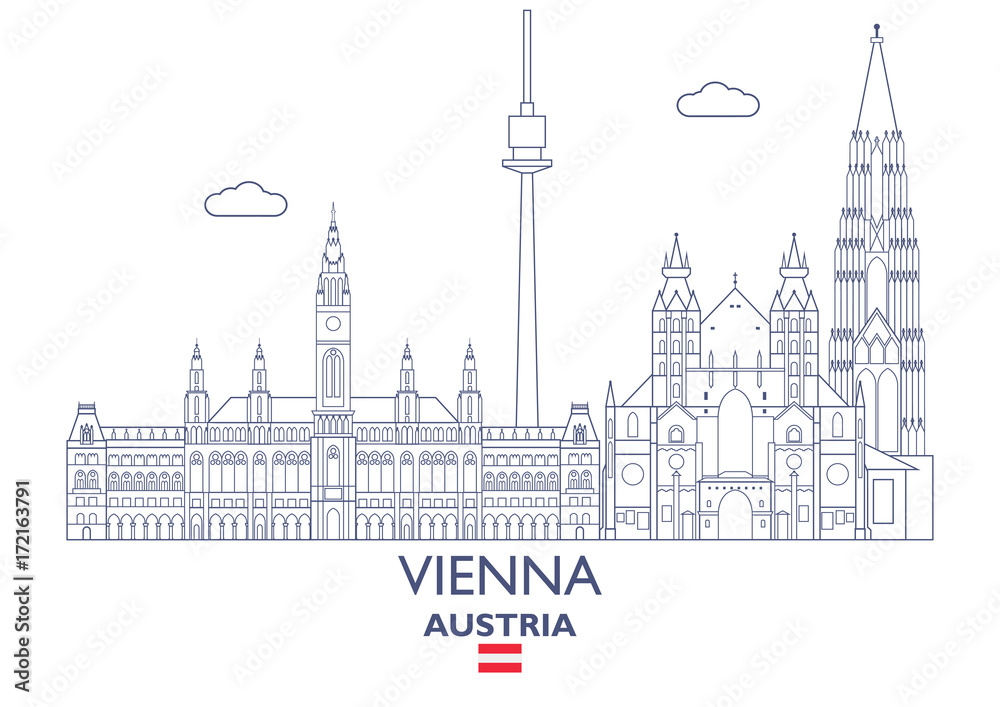 Vienna City Skyline, Austria
