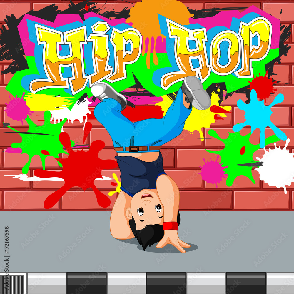 Fototapeta premium kids dancing hip hop