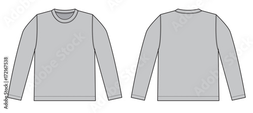 Longsleeve t-shirt illustration (gray)
