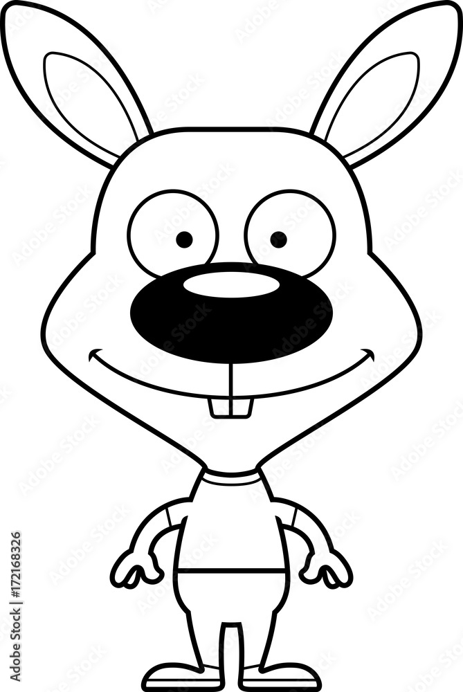 Fototapeta premium Cartoon Smiling Bunny