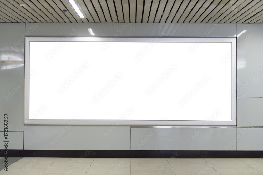 Large blank billboard on a street wall, banners with room to add your own text Large blank billboard on a street wall, banners with room to add your own text