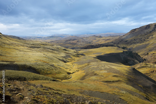 Iceland autumn landscape