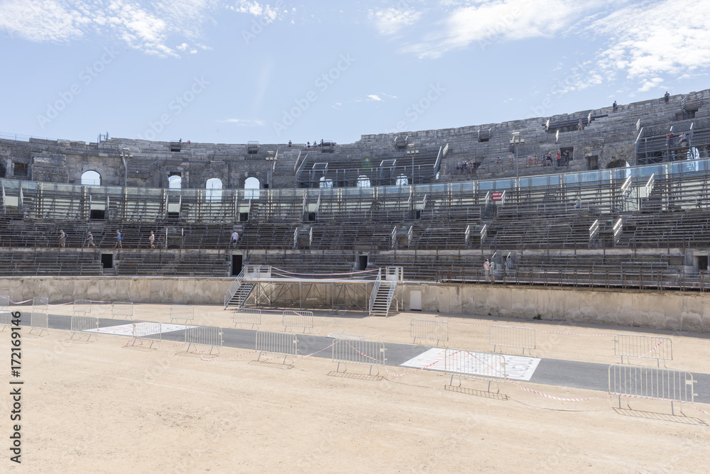 The city of Nimes in the south of France The city of Nimes in the south of France