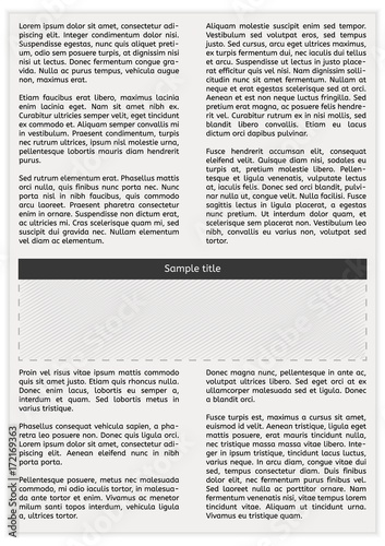 newspaper page with empty space