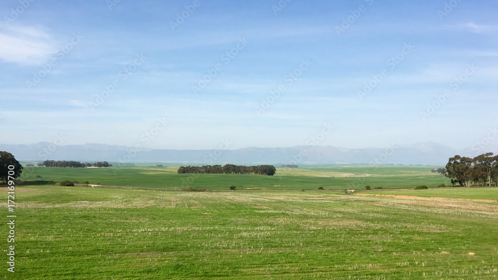 Mountains and farm lands in Western Cape, South Africa Mountains and farm lands in Western Cape, South Africa