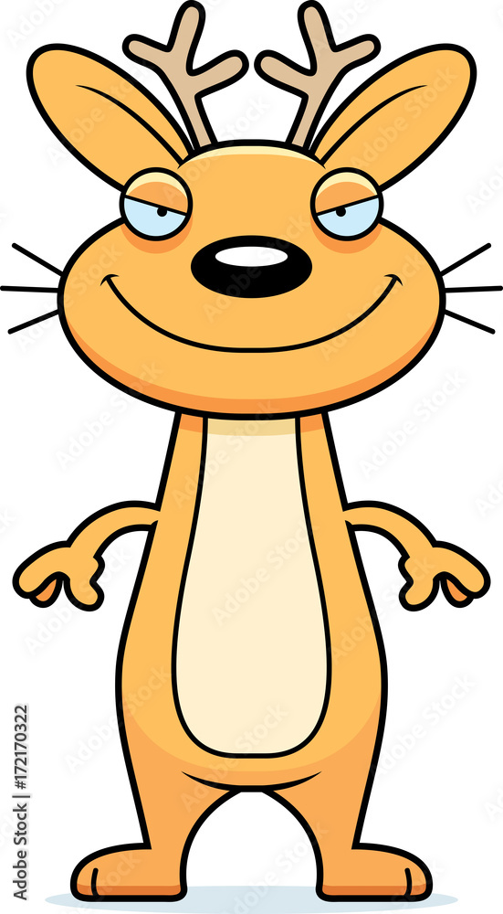 Obraz premium Sly Cartoon Jackalope