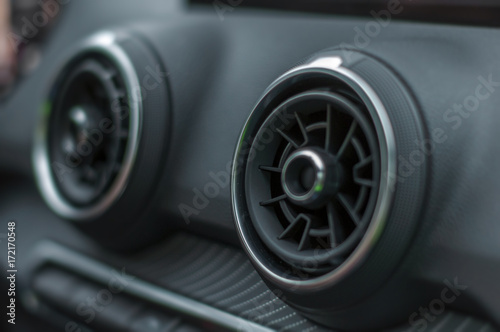 Air ventilation control cooling in car close © bennian_1