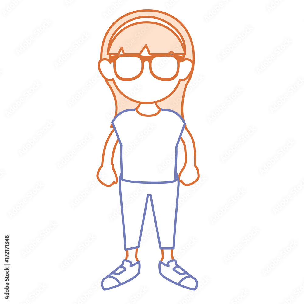 beautiful woman with glasses avatar character beautiful woman with glasses avatar character