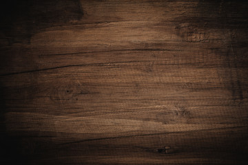 Old grunge dark textured wooden background,The surface of the old brown wood texture