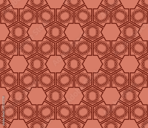 Seamless creative pattern of geometric shape. brown colors. Vector illustration.