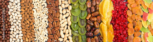 Mix of nuts , dried and candied fruit