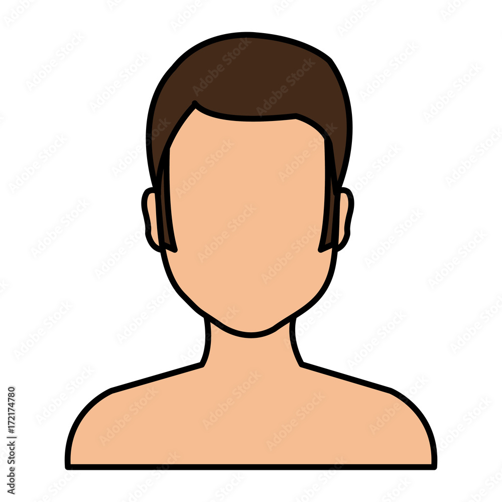 young man shirtless avatar character