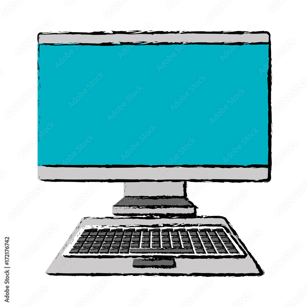 Fototapeta premium computer desktop isolated icon