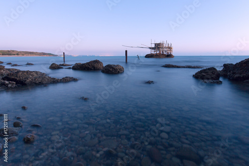 Europe,Italy,Molise,Campobasso district,Termoli..Trabocchi coast .