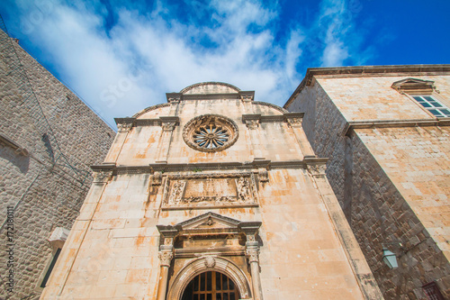  St Saviour Church in old town Dubrovnik, Croatia, exterior, renaissance style 