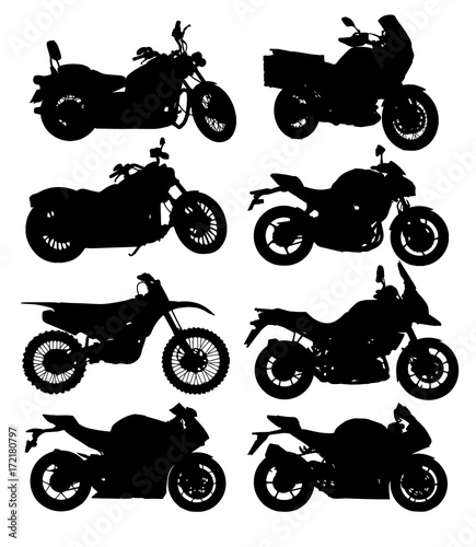  Motorcycle Silhouettes