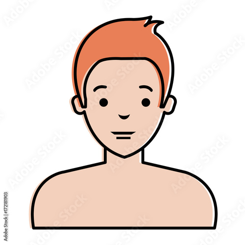 young man shirtless avatar character