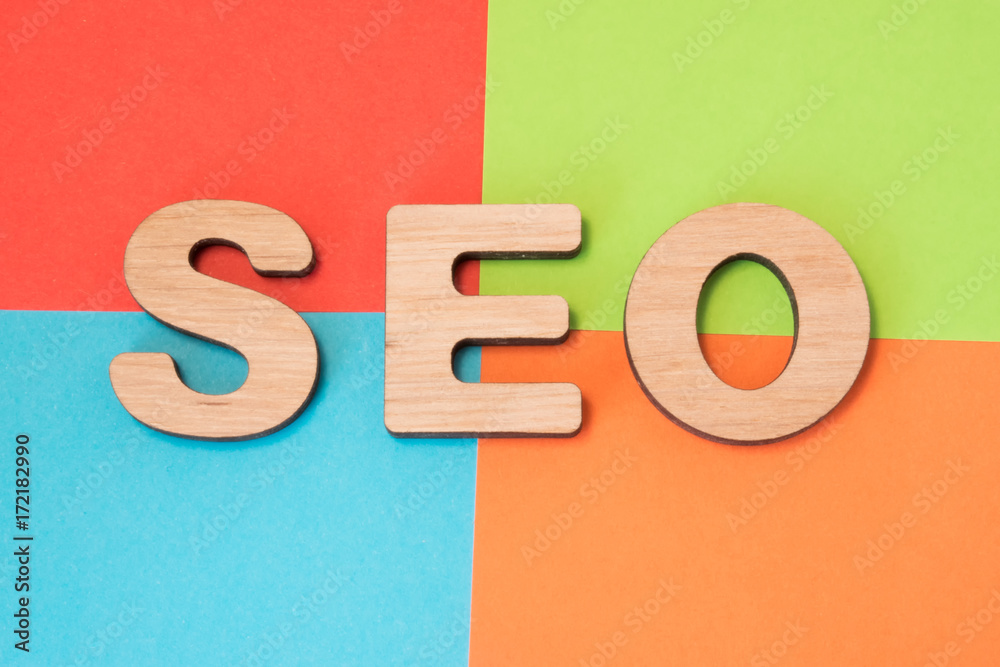 SEO search engine optimization concept photo. 3D letters form word SEO  acronym search engine optimization in