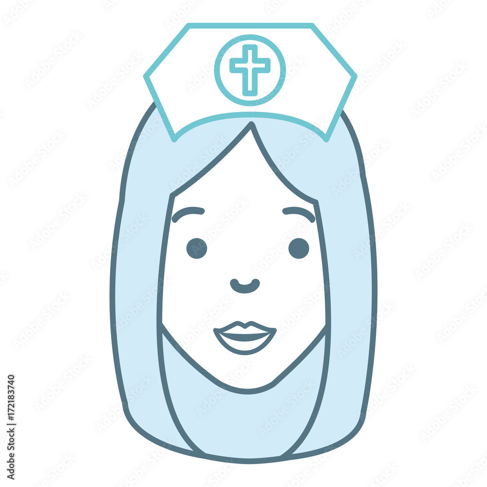Fototapeta premium nurse beautiful avatar character