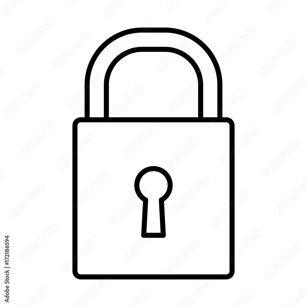 Security padlock symbol icon vector illustration graphic design Security padlock symbol icon vector illustration graphic design