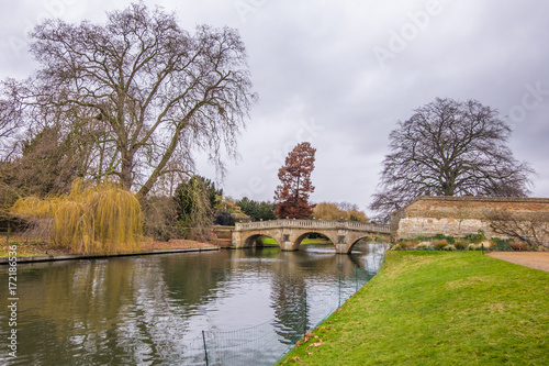 Park on the river in Oxford university