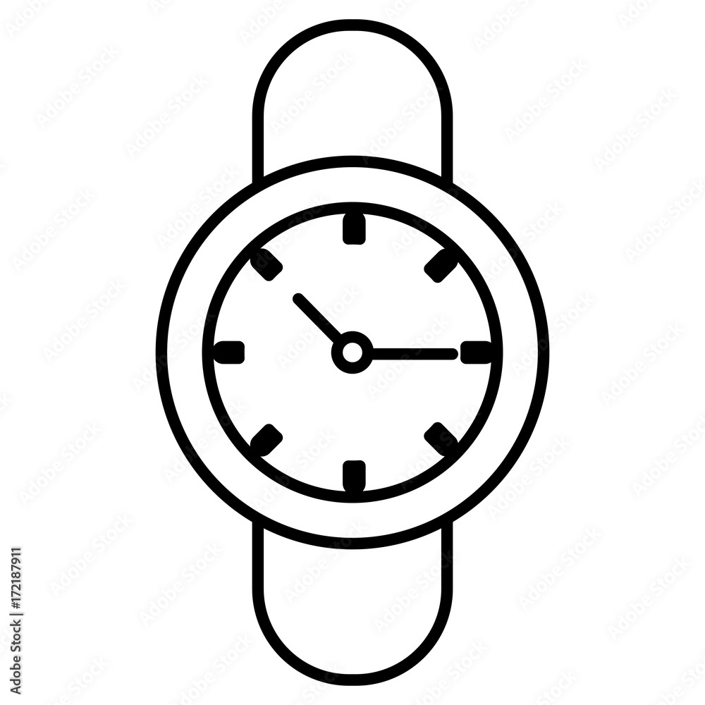 Wristwatch isolated symbol icon vector illustration graphic design Wristwatch isolated symbol icon vector illustration graphic design