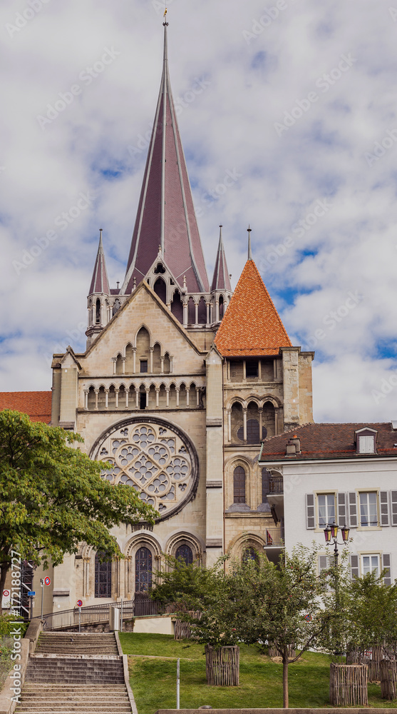 Lausanne city, cathedral