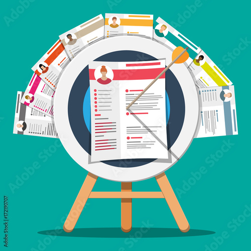 Human resources management concept