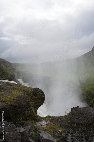 Landschaft in Islands Süd-Westen - Golden Circle: Wasserfall Gullfoss