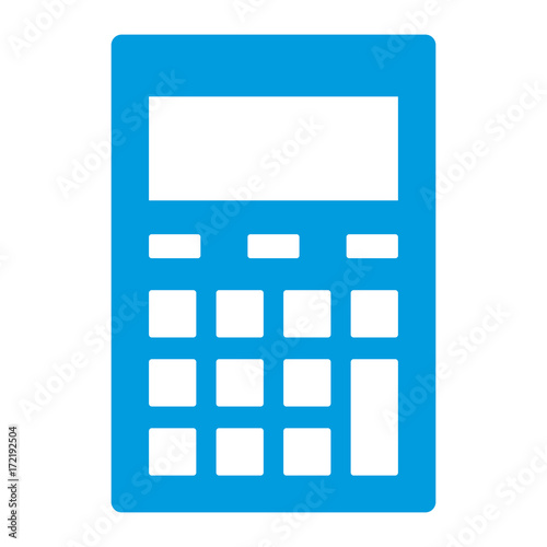 Calculator math device icon vector illustration graphic design