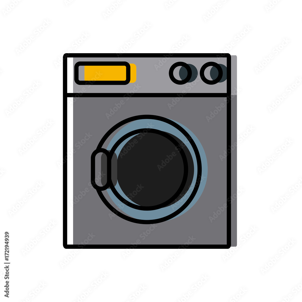 Washer machine appliance icon vector illustration graphic design Washer machine appliance icon vector illustration graphic design