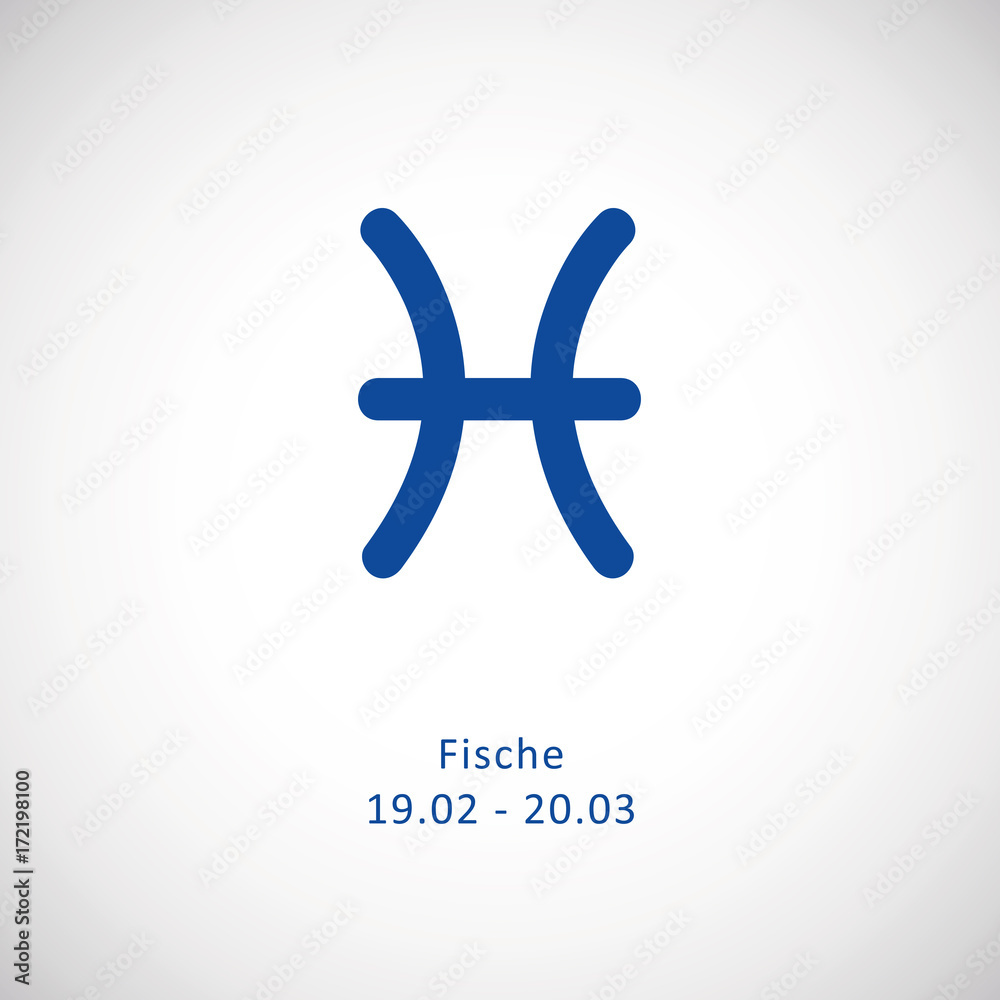 sternzeichen symbol fische blau sternzeichen symbol fische blau