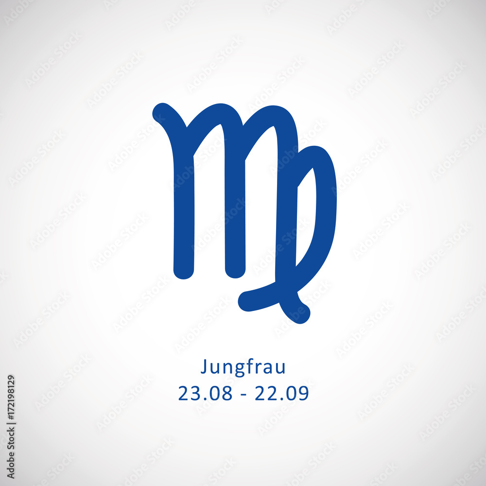 sternzeichen symbol jungfrau blau sternzeichen symbol jungfrau blau