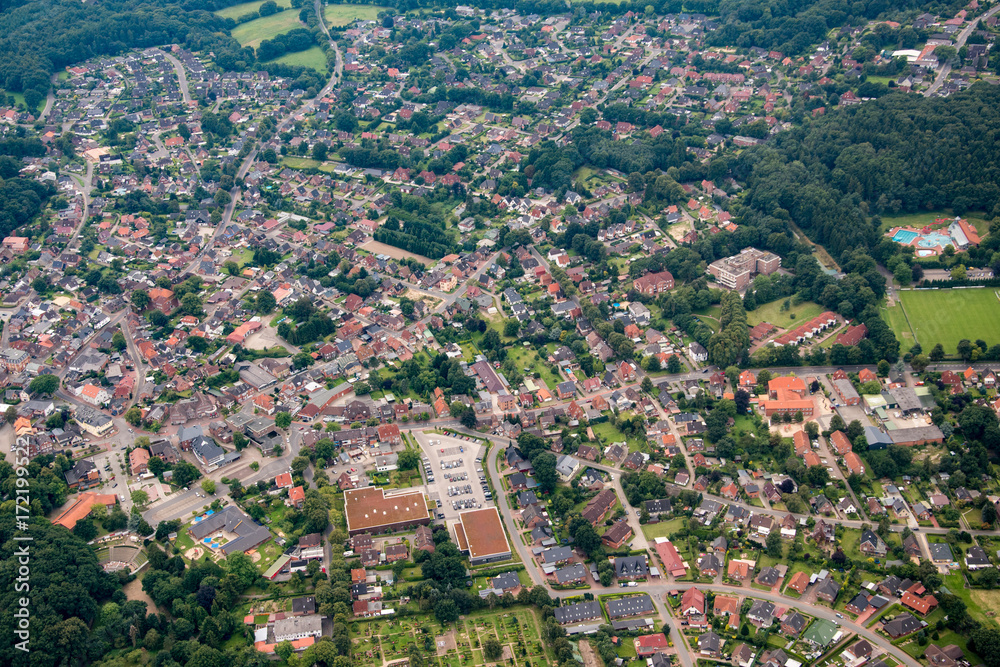 Germany from above - Hamburg, Elmshorn, Norderstedt and Hamburg