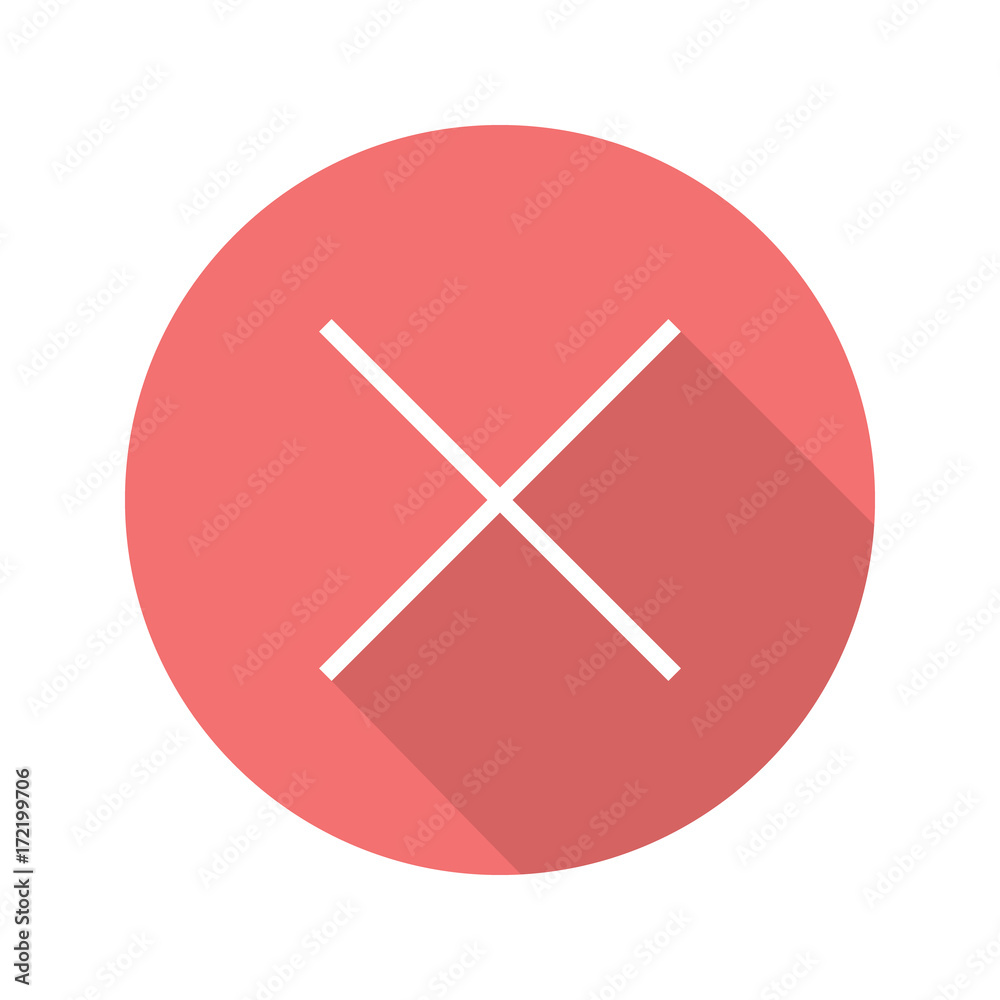 Cross flat design long shadow glyph icon Cross flat design long shadow glyph icon