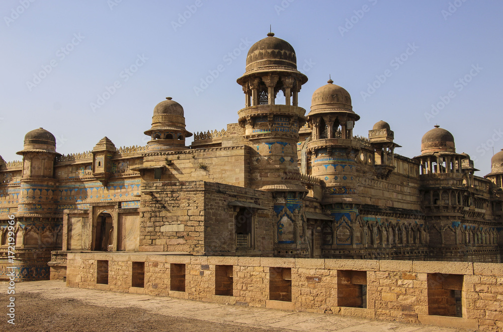 Gwalior fort in Madhya Pradesh, India.
