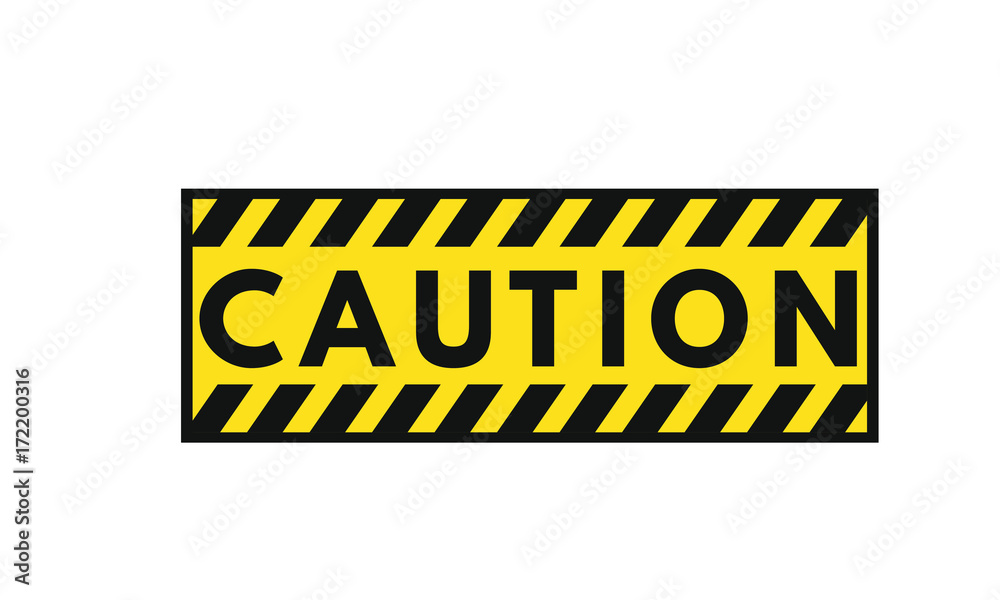 Cuation warning sign Cuation warning sign