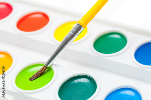 Wallpaper Mural Water Color Paints Close Up Torontodigital.ca