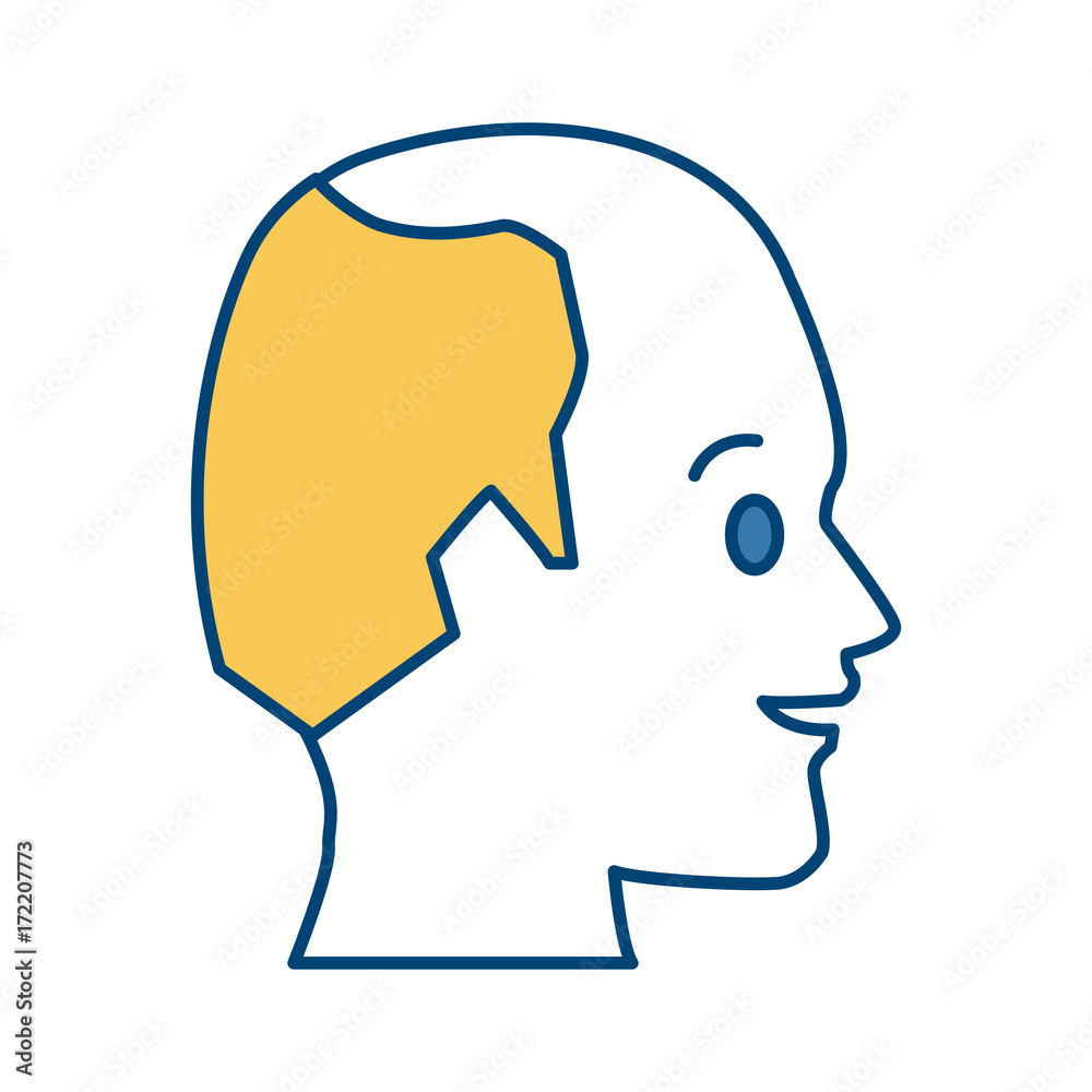 Man head silhouette icon vector illustration graphic design Man head silhouette icon vector illustration graphic design