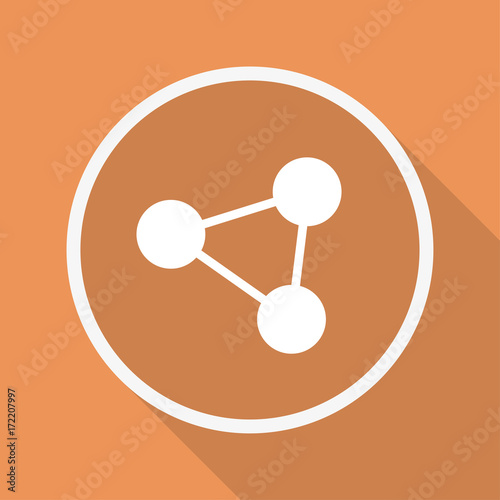 Runder Button mit Schatten - Netz