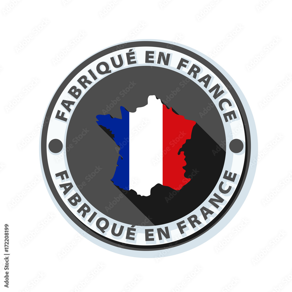 Made in France button illustration Made in France button illustration