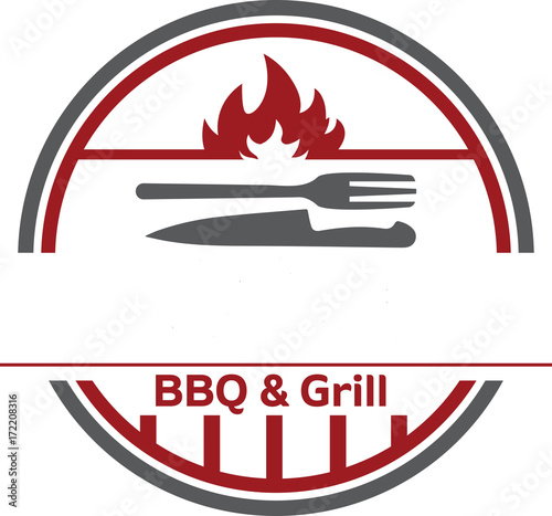 BBQ Grill Logo für Werbung
