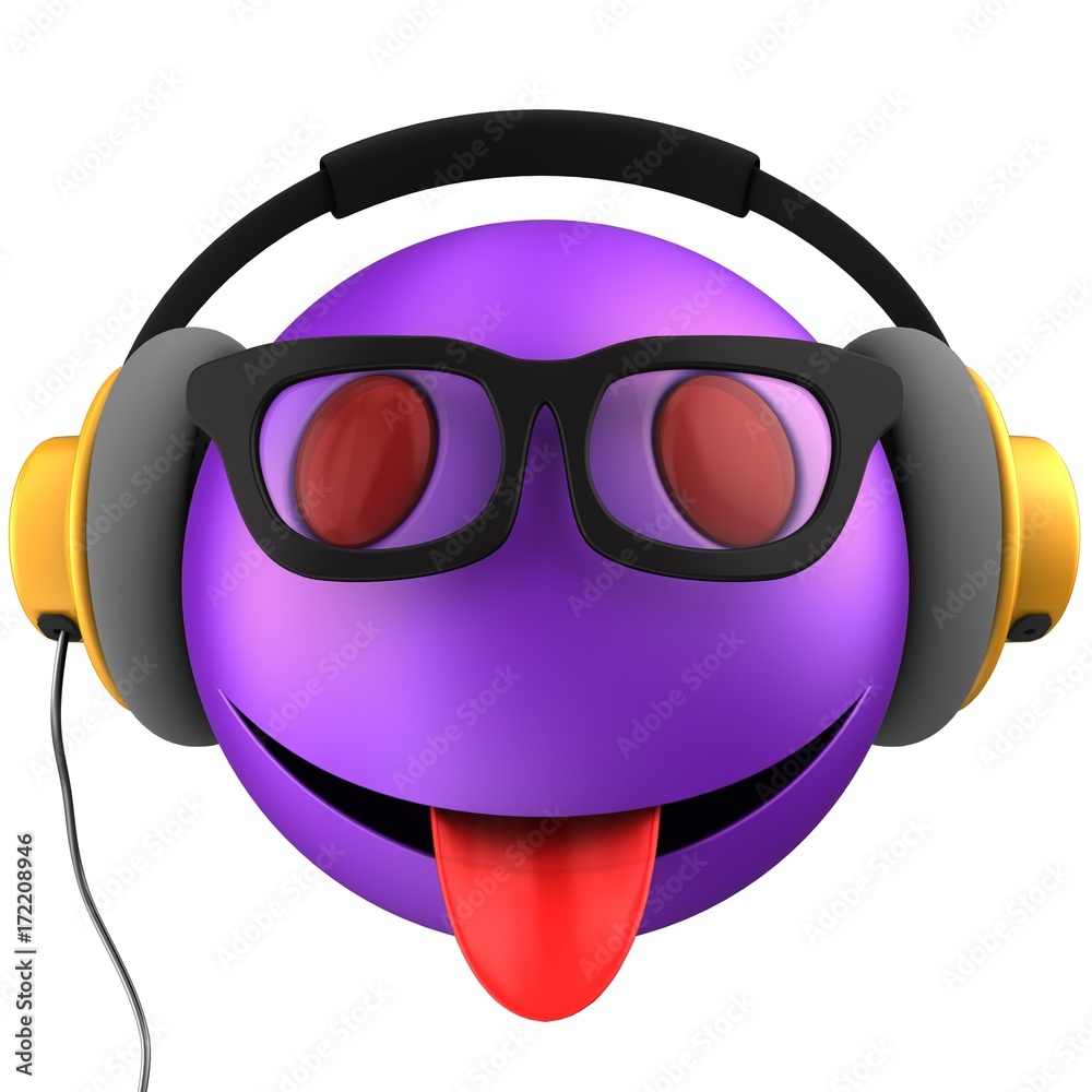 3d violet emoticon smile 3d violet emoticon smile